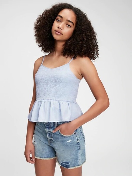 GAP Teen Top organic cotton cinched cami GAP
