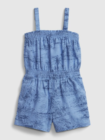 GAP Baby Gemusterter Leinen-Overall GAP