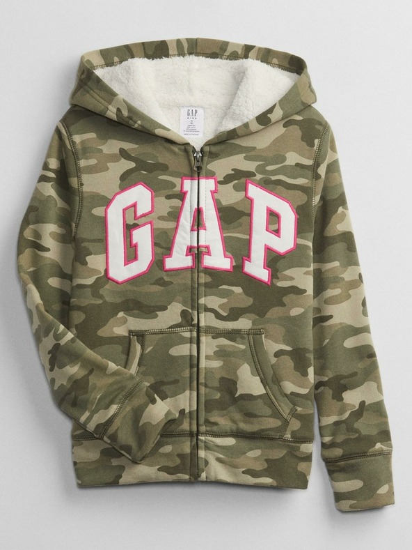 GAP Kinder-Sweatjacke Camouflage GAP Logo