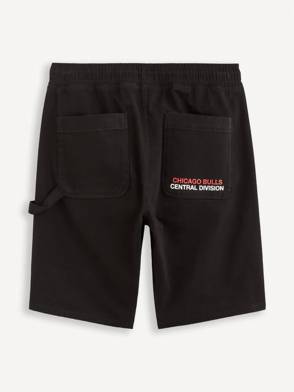 Celio Schwarze Herren Celio NBA Chicago Bulls Shorts