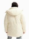 Desigual Cremefarbene Desigual Tulip Winterjacke für Damen