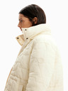 Desigual Cremefarbene Desigual Tulip Winterjacke für Damen