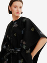 Desigual Desigual Threadflor Milan schwarzer gemusterter Damenponcho