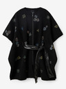 Desigual Desigual Threadflor Milan schwarzer gemusterter Damenponcho