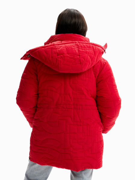 Desigual Rote Desigual Tulip Winterjacke für Damen