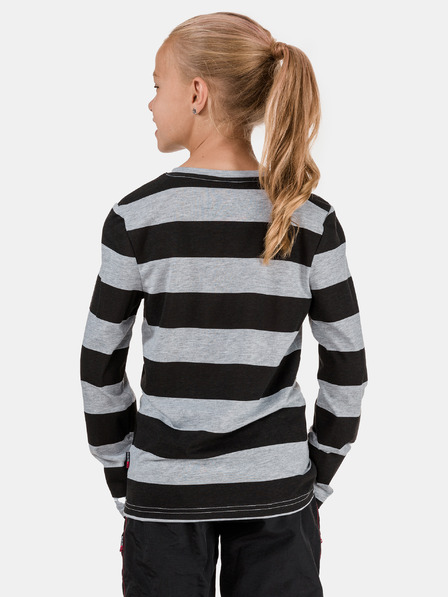 Sam 73 Schwarz-grau gestreiftes Mädchen-T-Shirt SAM 73 Hope