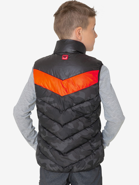Sam 73 Orange-schwarze Steppweste für Jungen SAM 73 Albert