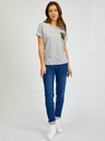 Sam 73 Graues Damen-T-Shirt mit Tasche SAM 73 Marie