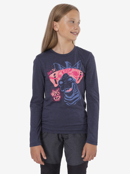 Sam 73 Dunkelblauer Kapuzenpullover für Mädchen SAM 73 Agnes