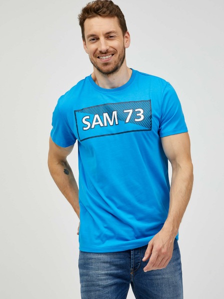 Sam 73 Blaues Herren-T-Shirt SAM 73 Fenri