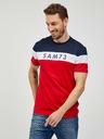 Sam 73 Blaues und rotes Herren-T-Shirt SAM 73 Kavix