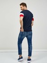 Sam 73 Blaues und rotes Herren-T-Shirt SAM 73 Kavix