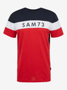 Sam 73 Blaues und rotes Herren-T-Shirt SAM 73 Kavix