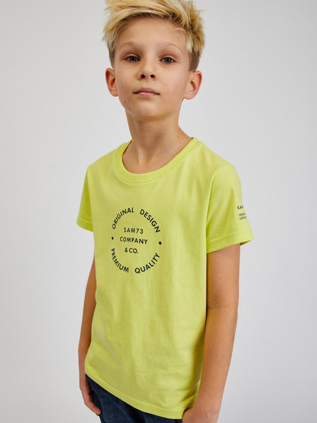 Sam 73 Gelbes Baumwoll-T-Shirt für Jungen SAM73 Pyrop