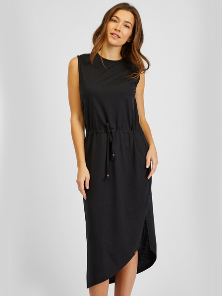 Sam 73 Schwarzes asymmetrisches Damen Basic-Kleid SAM73 Antlia