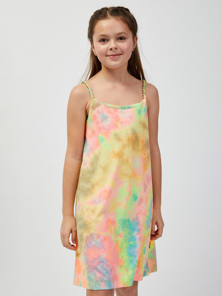 Sam 73 Grün und gelb gemustertes Mädchen-Sommerkleid SAM73 Equuleus