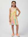 Sam 73 Grün und gelb gemustertes Mädchen-Sommerkleid SAM73 Equuleus