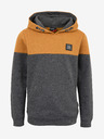 Sam 73 Grauer und brauner Kapuzenpullover für Jungen SAM 73 Sall