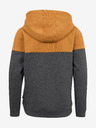 Sam 73 Grauer und brauner Kapuzenpullover für Jungen SAM 73 Sall