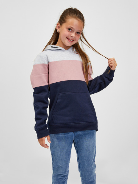 Sam 73 Kapuzenpullover für Mädchen in Blau und Rosa SAM 73 Leael