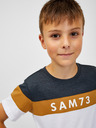 Sam 73 Blaues und weißes Jungen-T-Shirt SAM 73 Kallan