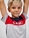 Sam 73 Blau-grau gestreiftes T-Shirt für Jungen SAM 73 Kallan