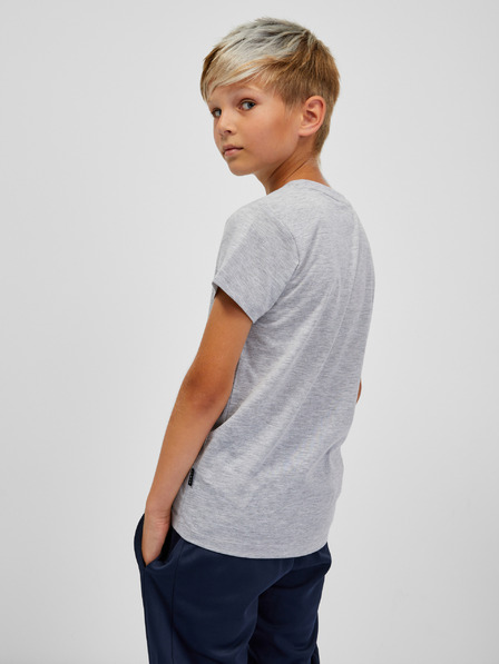 Sam 73 Hellgraues gestreiftes T-Shirt für Jungen SAM 73 Janson