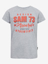 Sam 73 Hellgraues gestreiftes T-Shirt für Jungen SAM 73 Janson