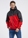 Sam 73 Schwarze und rote leichte Herren-Steppjacke SAM 73 Vader