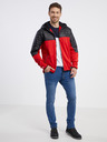 Sam 73 Schwarze und rote leichte Herren-Steppjacke SAM 73 Vader