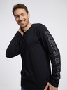 Sam 73 Schwarzes Herren-Langarm-T-Shirt SAM 73 Regulus