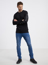 Sam 73 Schwarzes Herren-Langarm-T-Shirt SAM 73 Regulus
