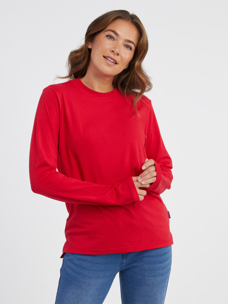 Sam 73 Rotes langärmeliges Damen-T-Shirt SAM 73 Zira