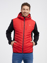 Sam 73 Schwarze und rote leichte Herren-Steppjacke SAM 73 Travis