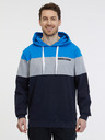 Sam 73 Blau-schwarzer Herren-Kapuzenpullover SAM 73 Gerado