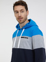 Sam 73 Blau-schwarzer Herren-Kapuzenpullover SAM 73 Gerado