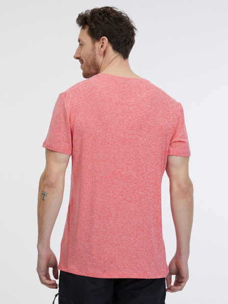 Sam 73 Koralle gestreiftes Herren-T-Shirt SAM 73 Fortunato