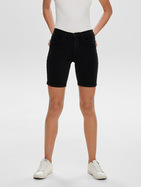 ONLY Schwarze Denim-Shorts ONLY Rain