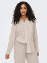 ONLY Beigefarbenes Damen-Leinenhemd ONLY Tokyo