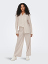 ONLY Beigefarbenes Damen-Leinenhemd ONLY Tokyo