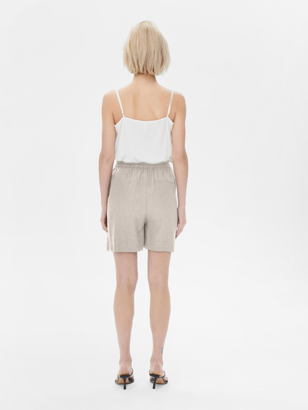 ONLY Beigefarbene Damen-Leinenshorts ONLY Tokyo