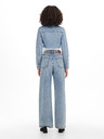 ONLY Hellblaue Damen-Crop-Top-Jeansjacke ONLY Wonder