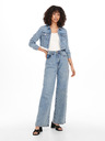 ONLY Hellblaue Damen-Crop-Top-Jeansjacke ONLY Wonder
