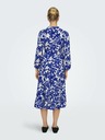 ONLY Blaues gemustertes Damen-Midikleid ONLY Milana