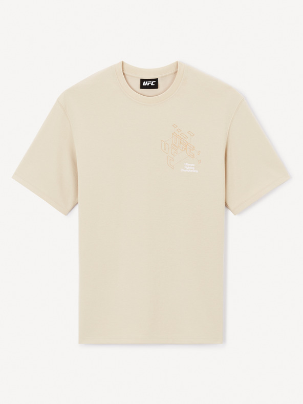 Celio Beigefarbenes Herrenhemd Celio UFC