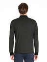 Celio Schwarzes Herren-Langarm-Poloshirt Celio Jeshintano