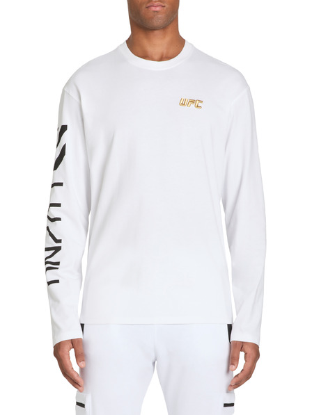 Celio Weißes Herren T-Shirt mit langen Ärmeln Celio UFC