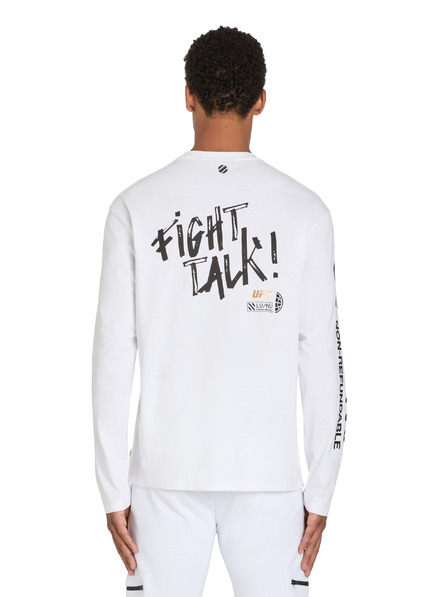 Celio Weißes Herren T-Shirt mit langen Ärmeln Celio UFC
