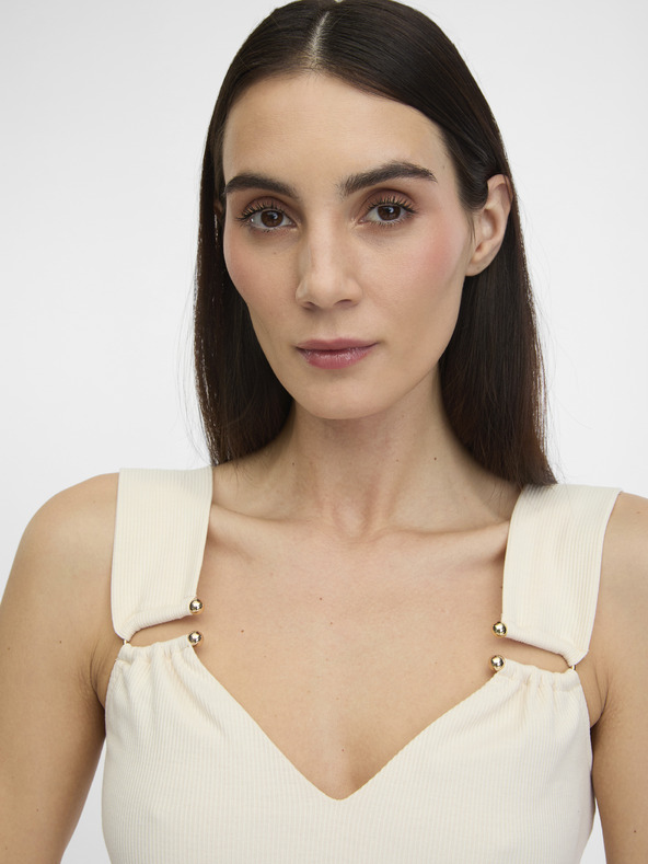 Orsay Cremefarbenes Damen-Tank-Top ORSAY