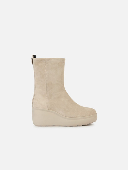 Geox Cremefarbene Damen-Stiefeletten Geox Spherica Ec9